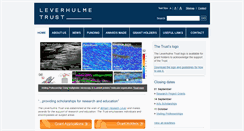 Desktop Screenshot of leverhulme.ac.uk